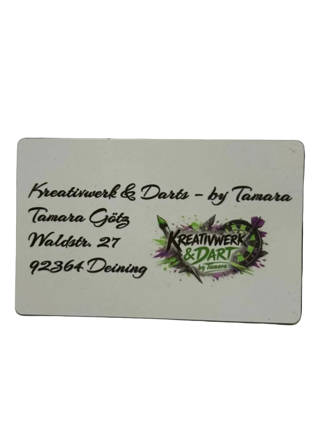 Visitenkarte Plastik - zweiseitiger Druck